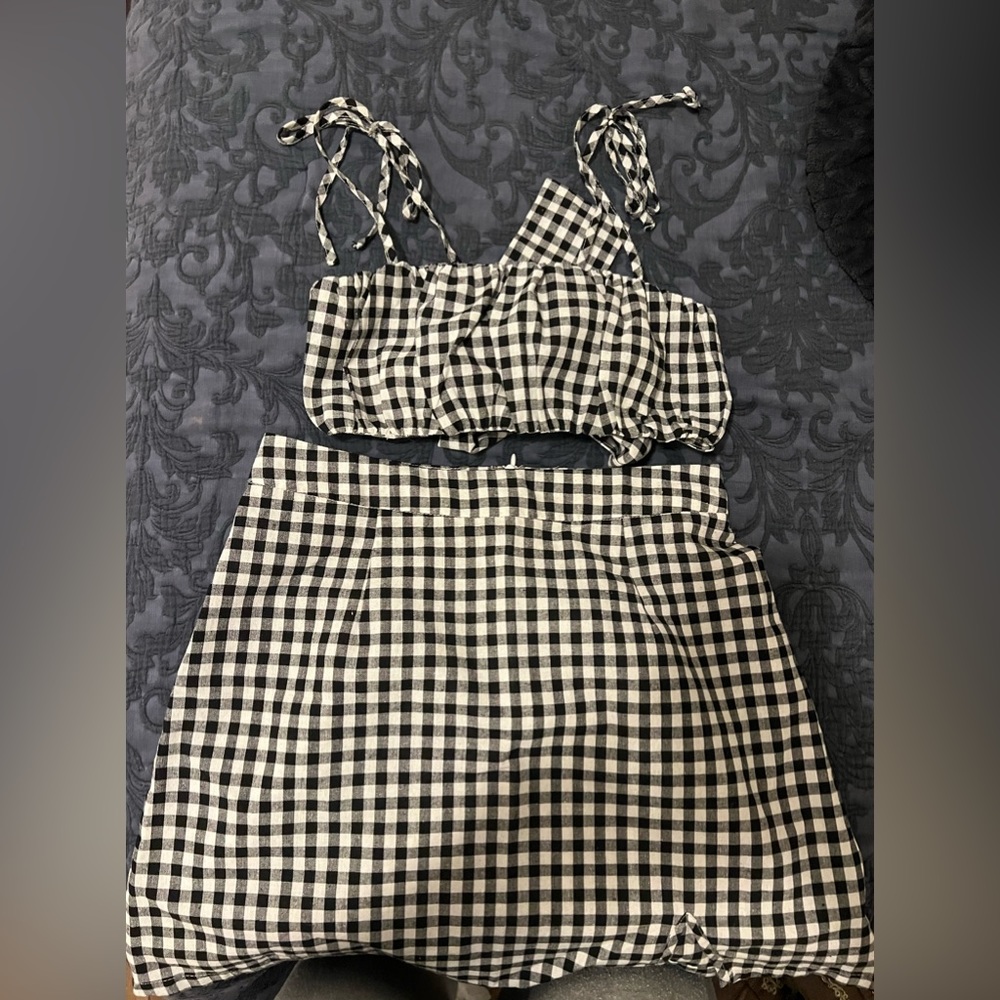 Shein gingham set